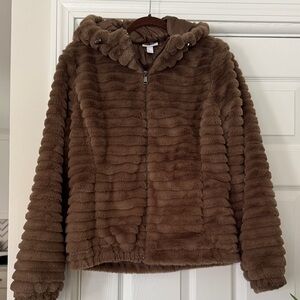 Zella Chocolate Brown Quilted Jacket